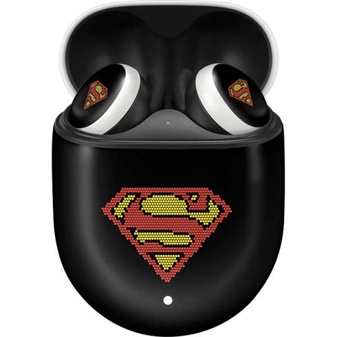 DC Comics Superman Logo Pixels Google Pixel Buds Skin